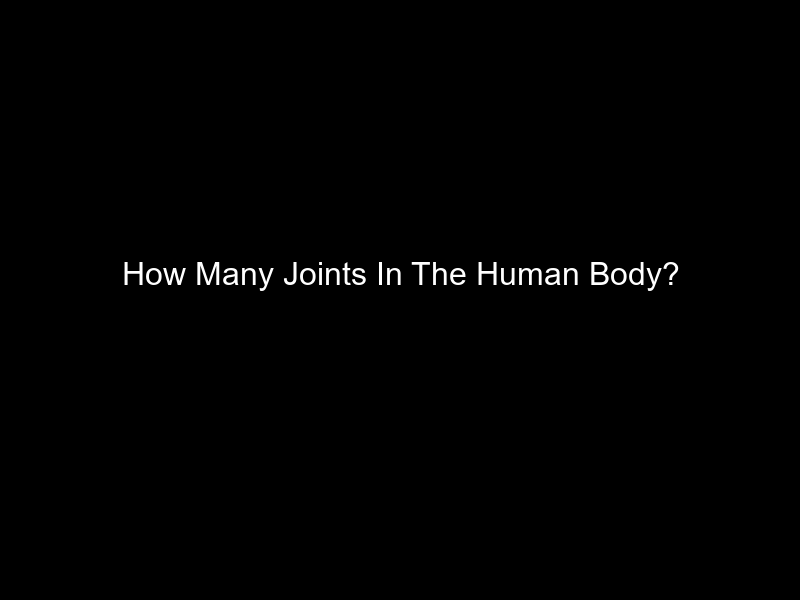 How Many Joints In The Human Body?