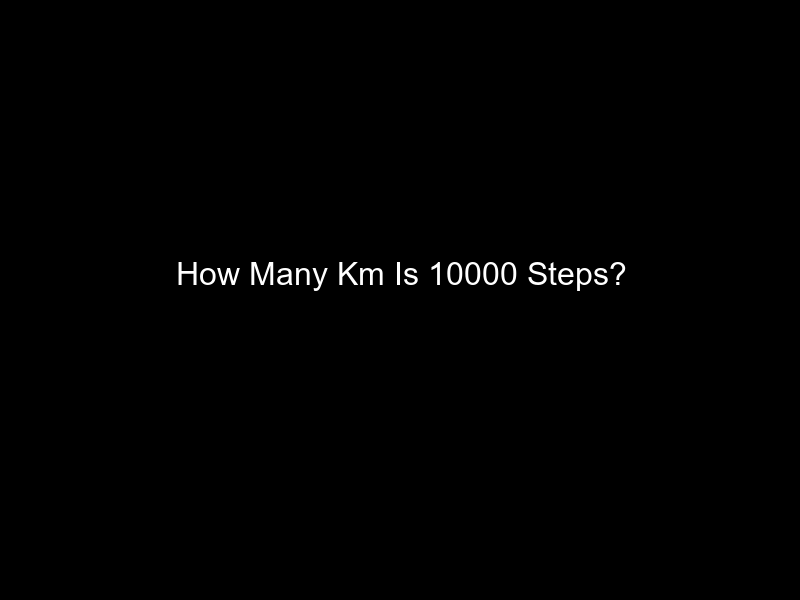 How Many Km Is 10000 Steps?