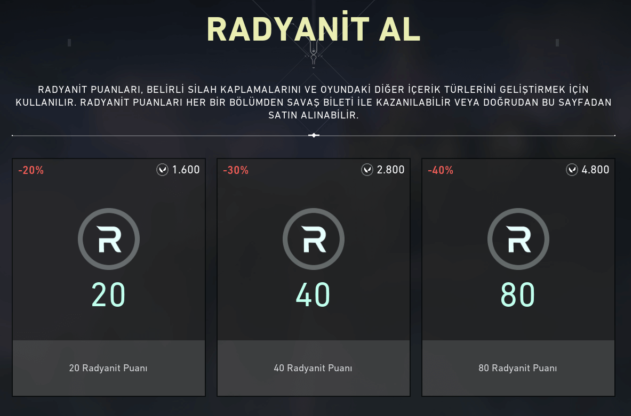 Valorant Radyanit Puanı Ne İşe Yarar?