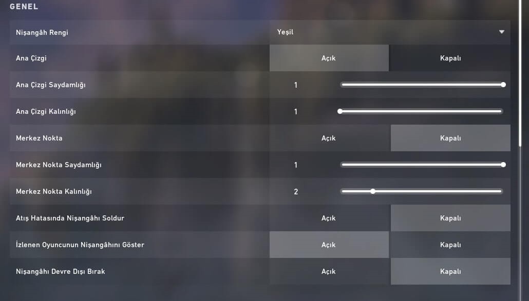 Valorant Nokta Crosshair Nasıl Yapılır? 2024