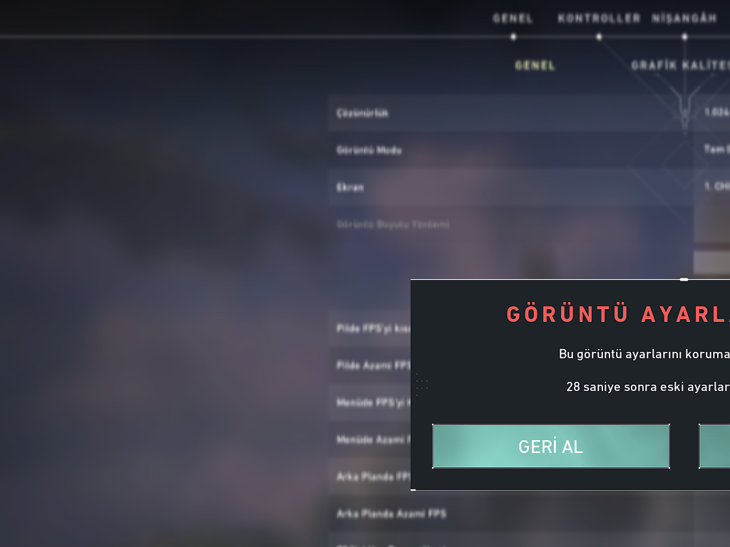 Valorant Çözünürlük Değişmiyor Çözüm