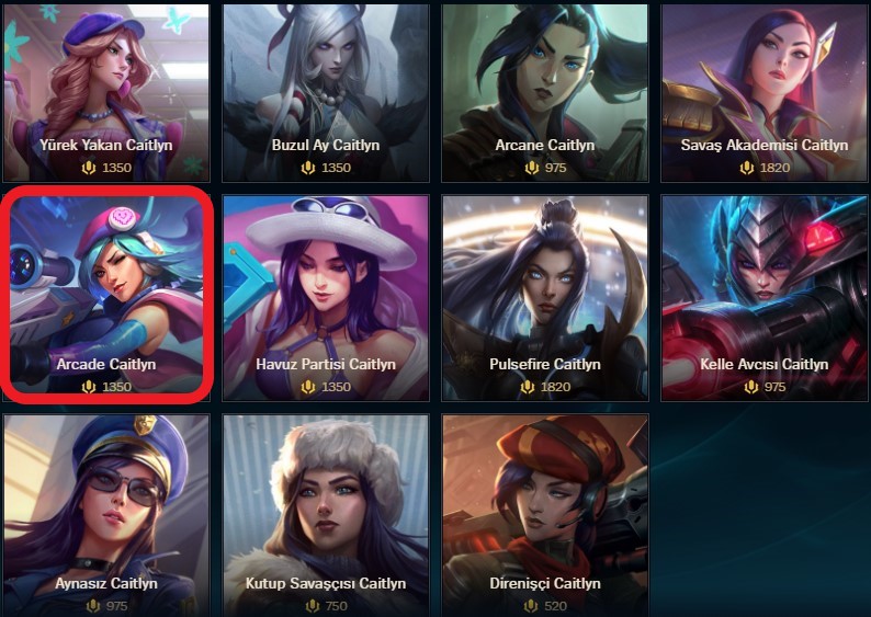 Arcade Caitlyn Kaç RP? Kaç TL