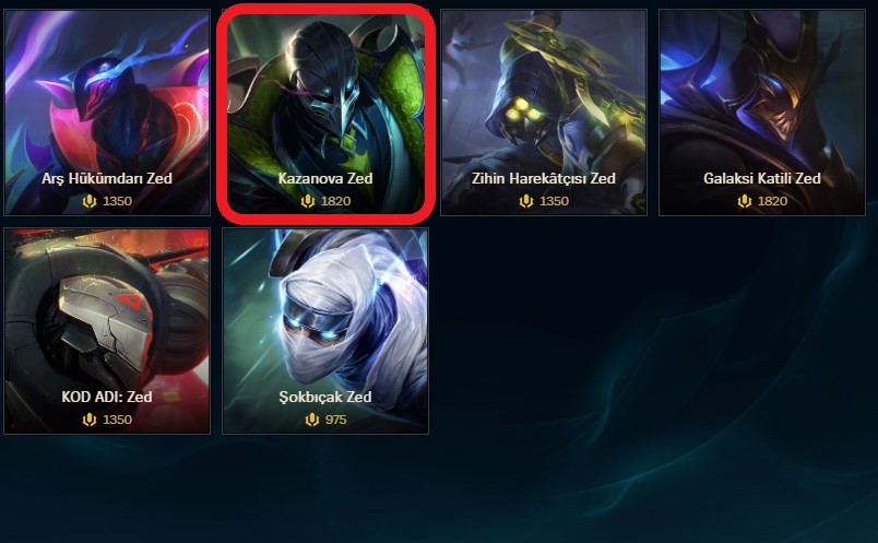 Kazanova Zed Kaç RP? Kaç TL