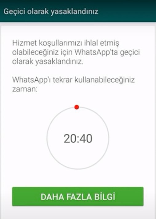 Whatsapp Geçici Olarak Yasaklandınız Hatası Çözüm %100 2024