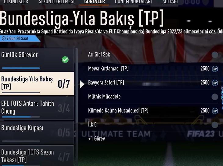 FIFA 23 Bundesliga Yıla Bakış TP Nasıl Yapılır? 2025