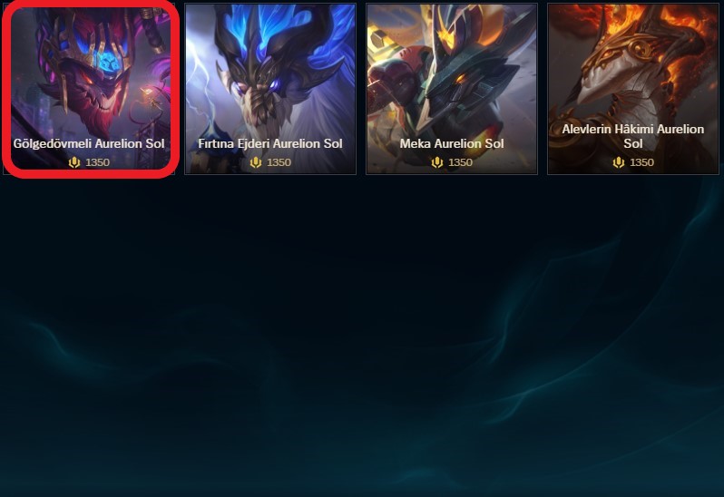 Gölge Dövmeli Aurelion Sol Kaç RP? Kaç TL