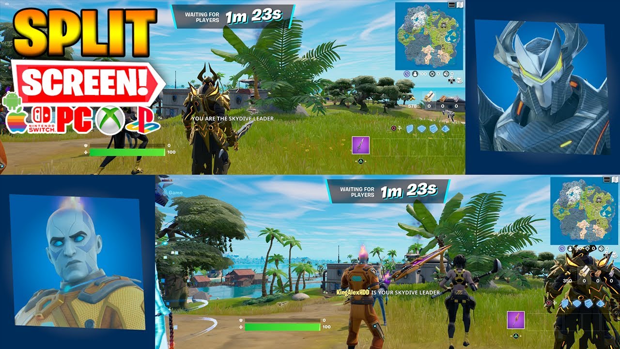 How to do Split Screen on Fortnite?