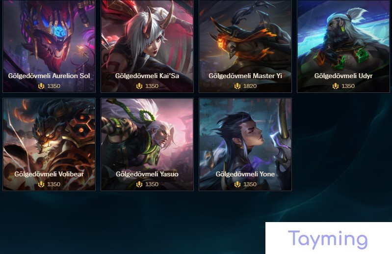 Gölge Dövmeli Aurelion Sol Kaç RP? Kaç TL